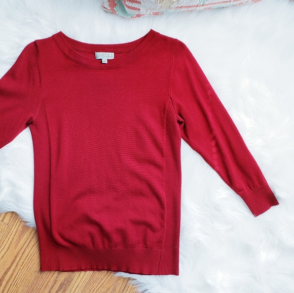 Joseph A Red Sweater - Picture 3 of 7